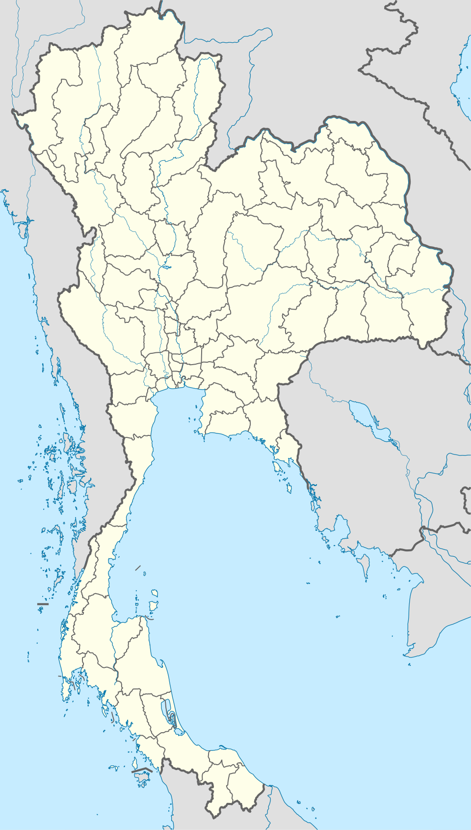 Thailand tourist map